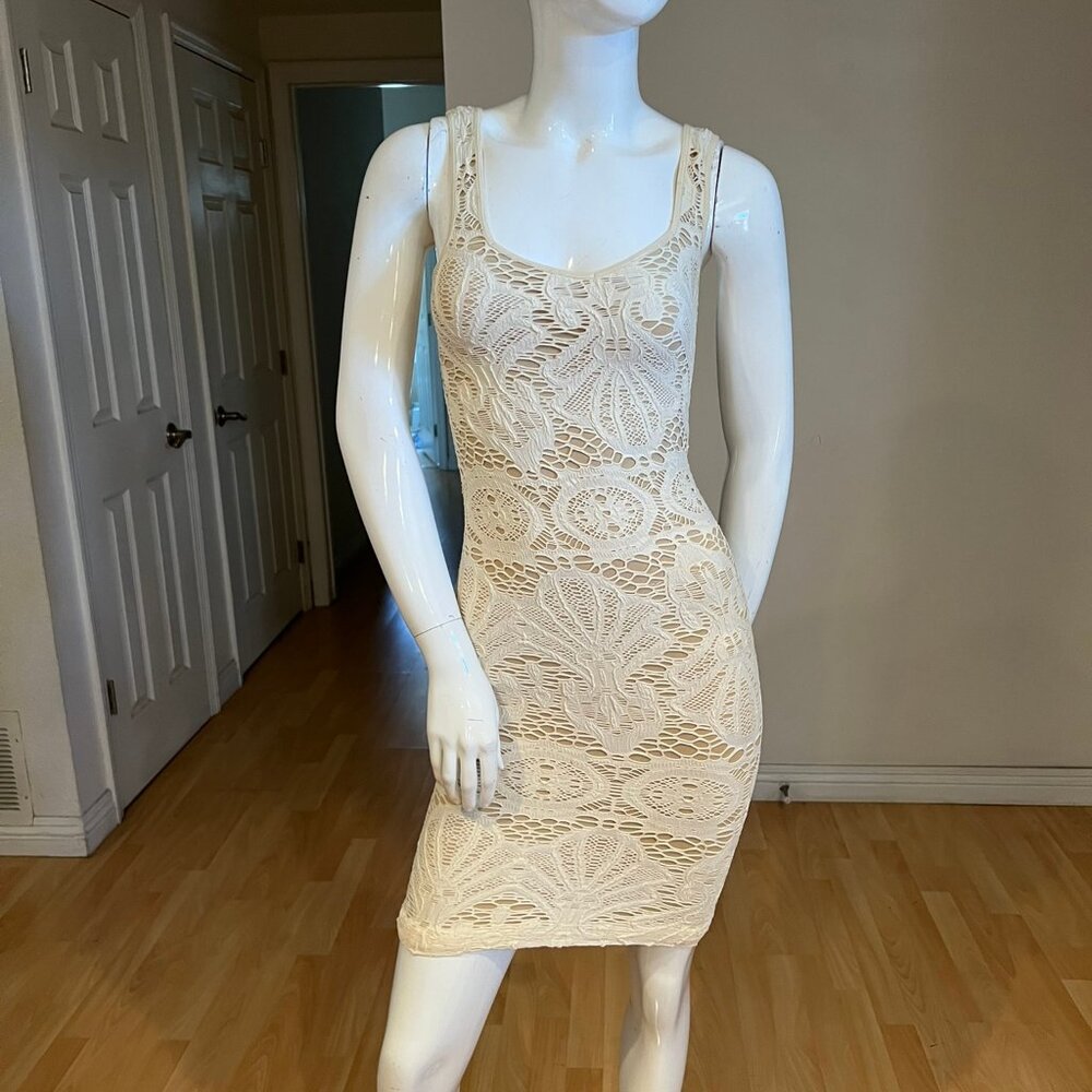 FREE PEOPLE INTIMATELY MEDALLION SLIP BODY CON DRESS SZ XS/S